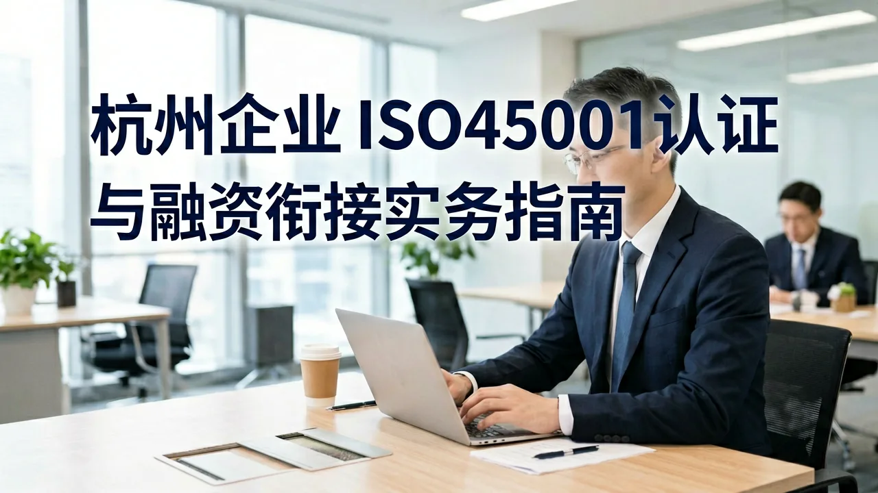 杭州企业ISO45001认证与融资衔接实务指南