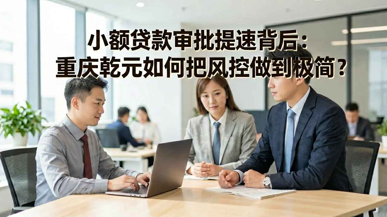 小额贷款审批提速背后:重庆乾元如何把风控做到极简
